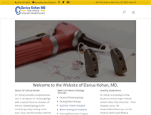 Tablet Screenshot of dariuskohanmd.com